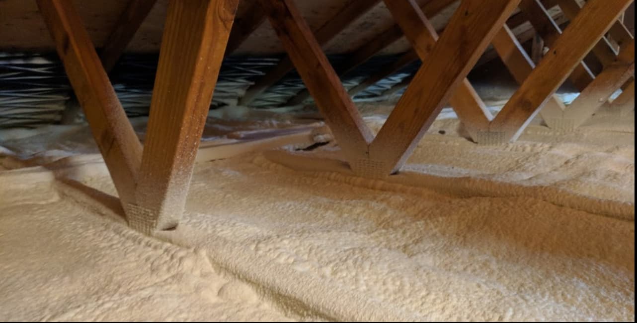 Blown-in attic