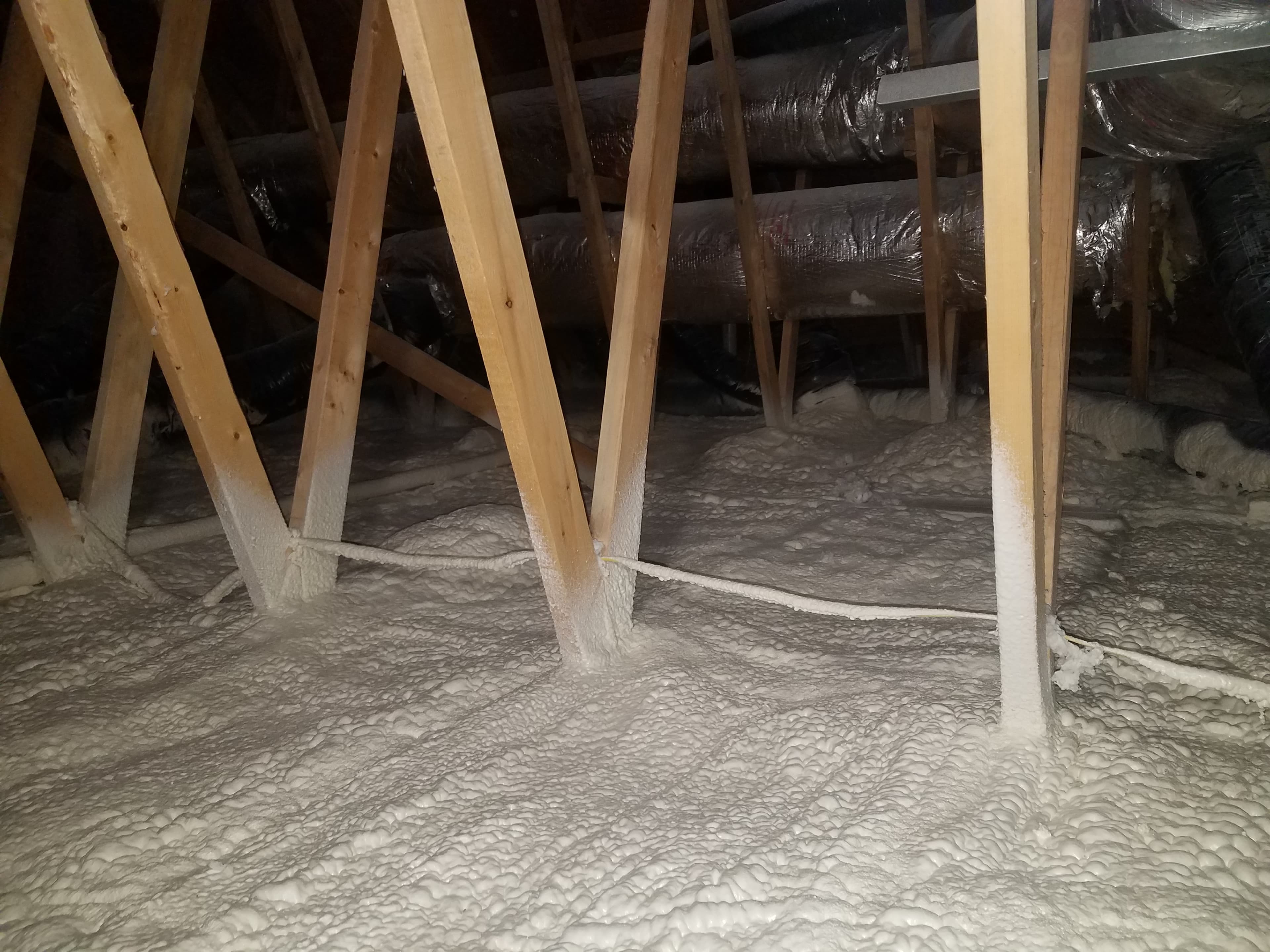 Attic floor air seal