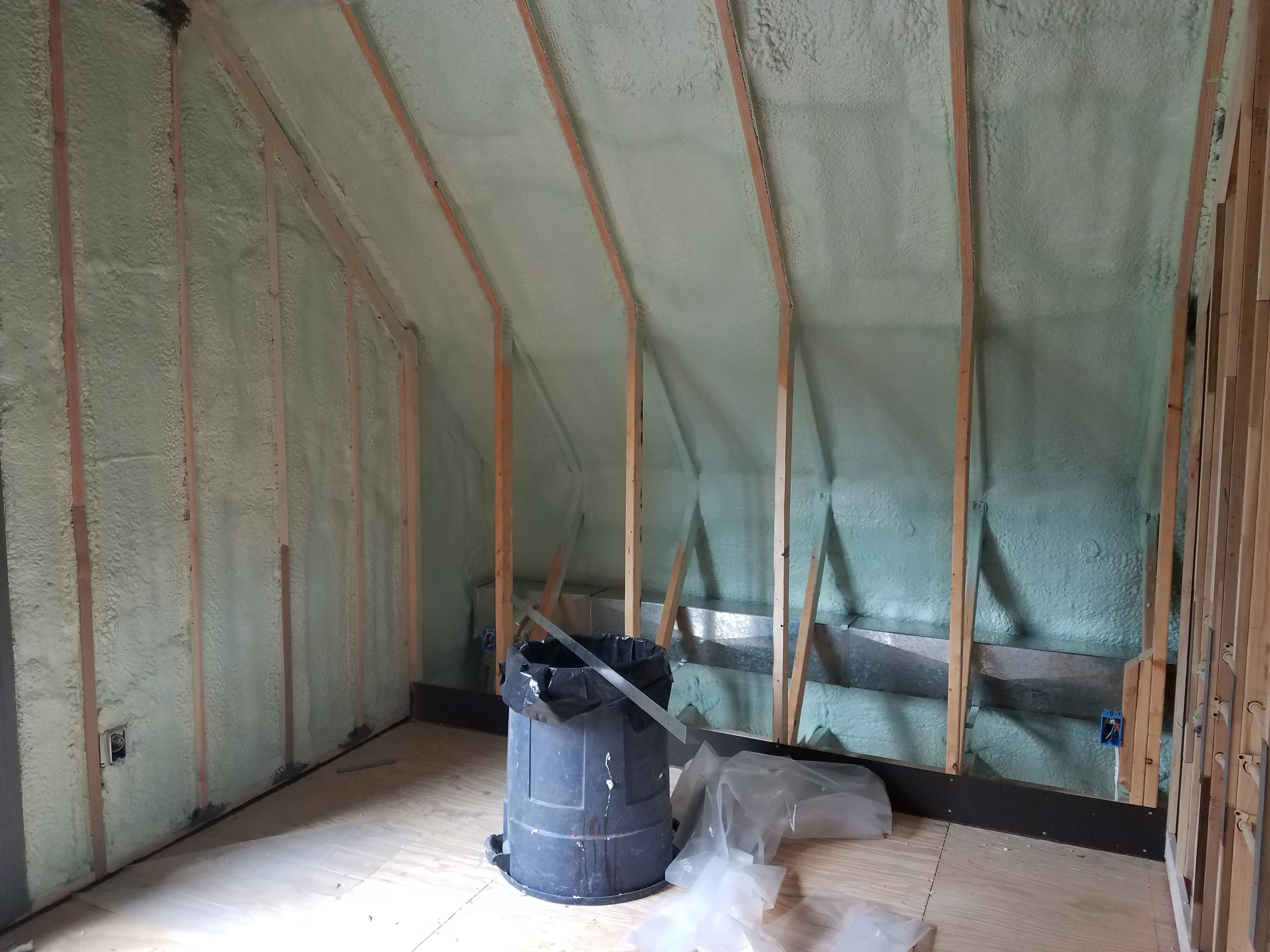Attic living-space foam