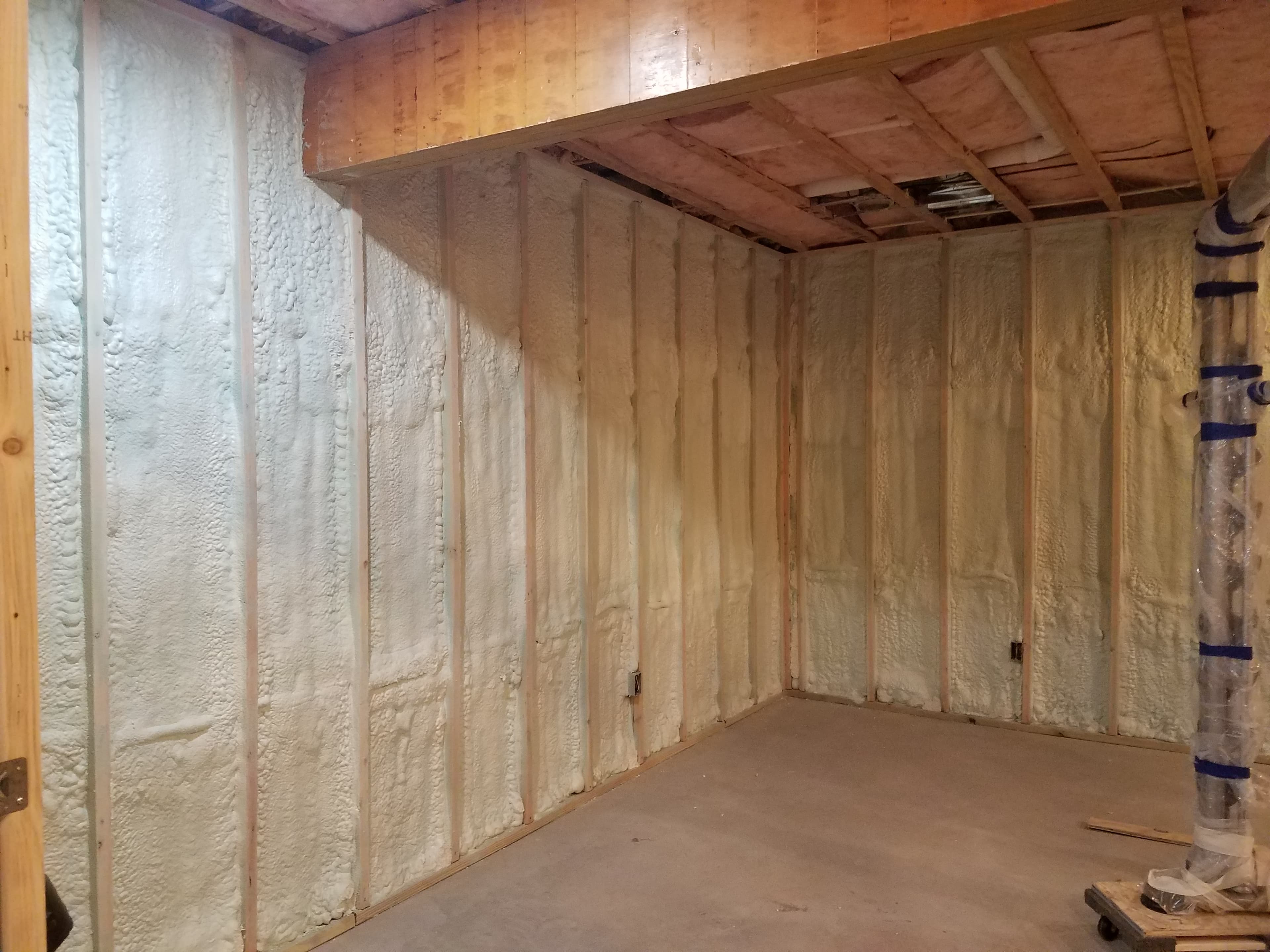 Basement wall insulation