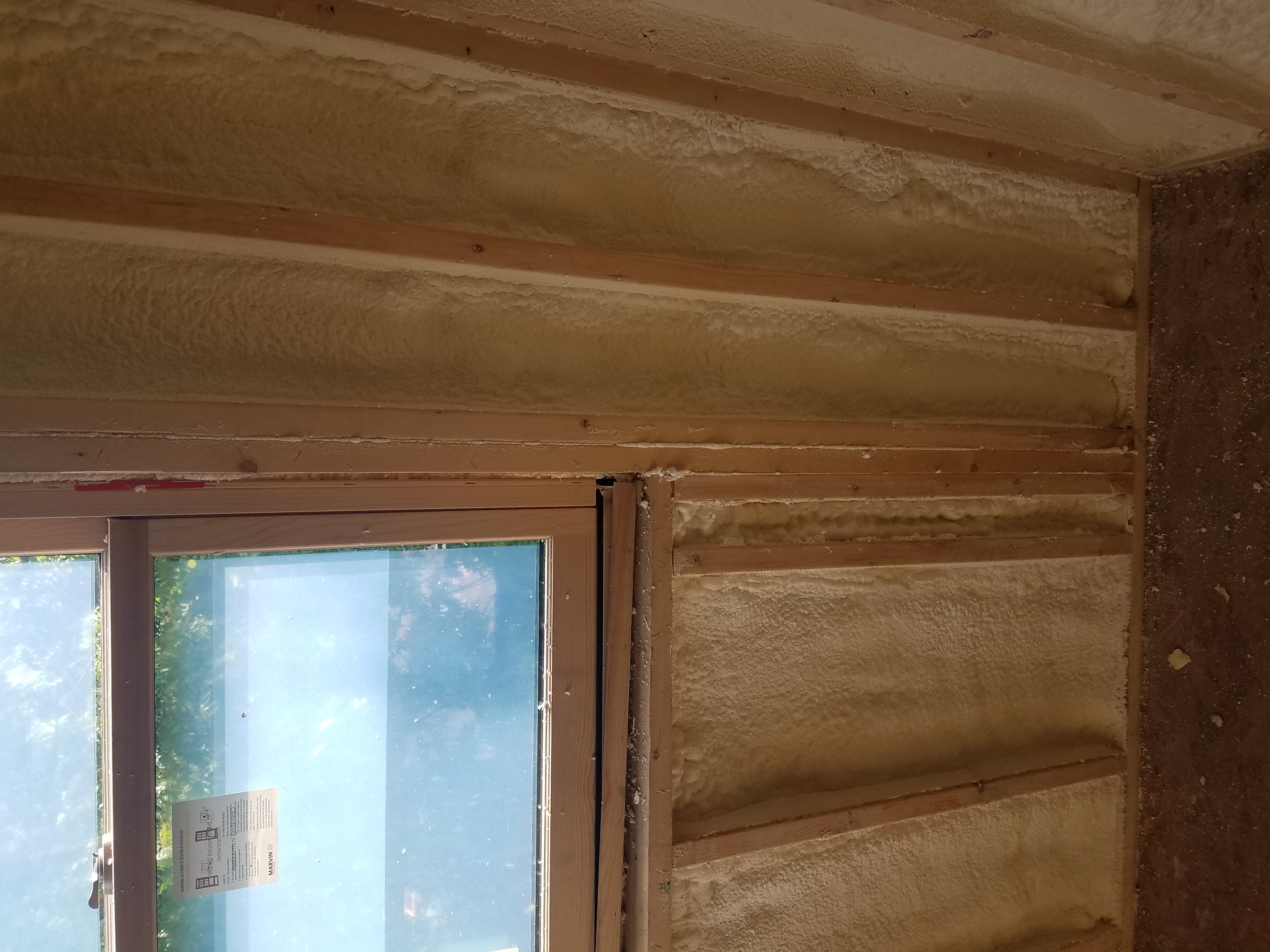 Residential wall spray foam